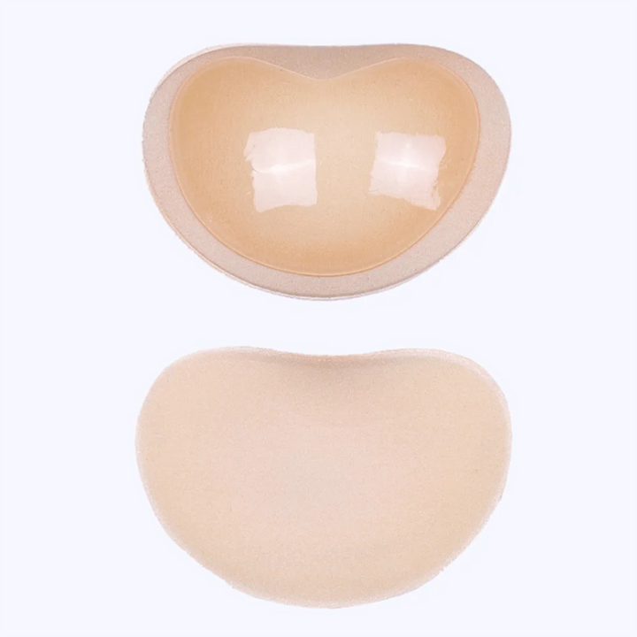 SALOME | 1Pair Chest Push Up Sticky Bra Thicker Sponge Bra Pad Breast Lift Up Enhancer Silicone Removeable Inserts Swimsuit Invisible Bra