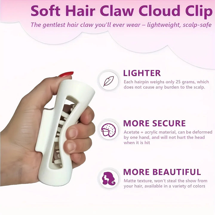 DARA | Silicone Shark Hair Clips, Anti-Slip Strong Grip, Unisex Elegant Hair Accessories, Suitable for Daily Use, Gym, Formal Occasions