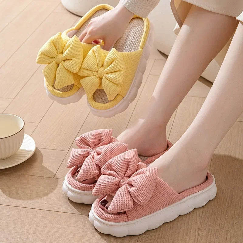 NOYA | Bow Slippers