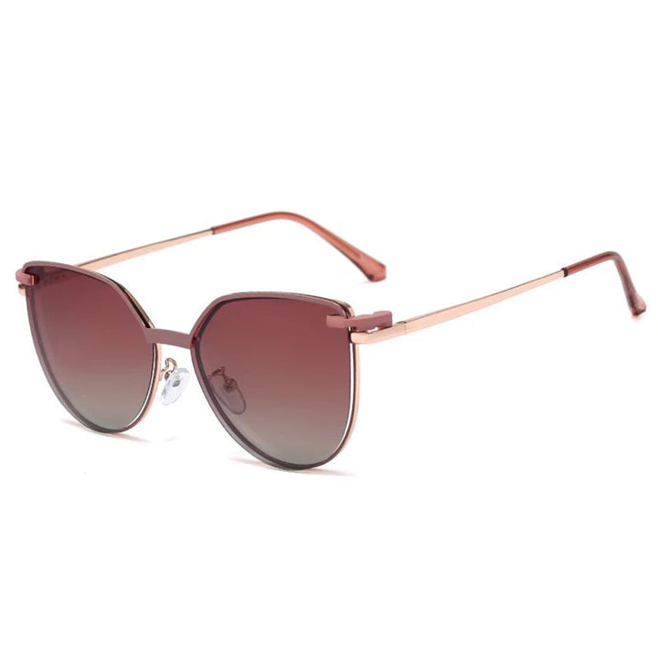 ZURIE | 2 In 1 Women's Polarized Sunglasses Round Magnetic Clip-on Trend Glasses Frames Ladies Optical Lens Dual Purpose Eyewear