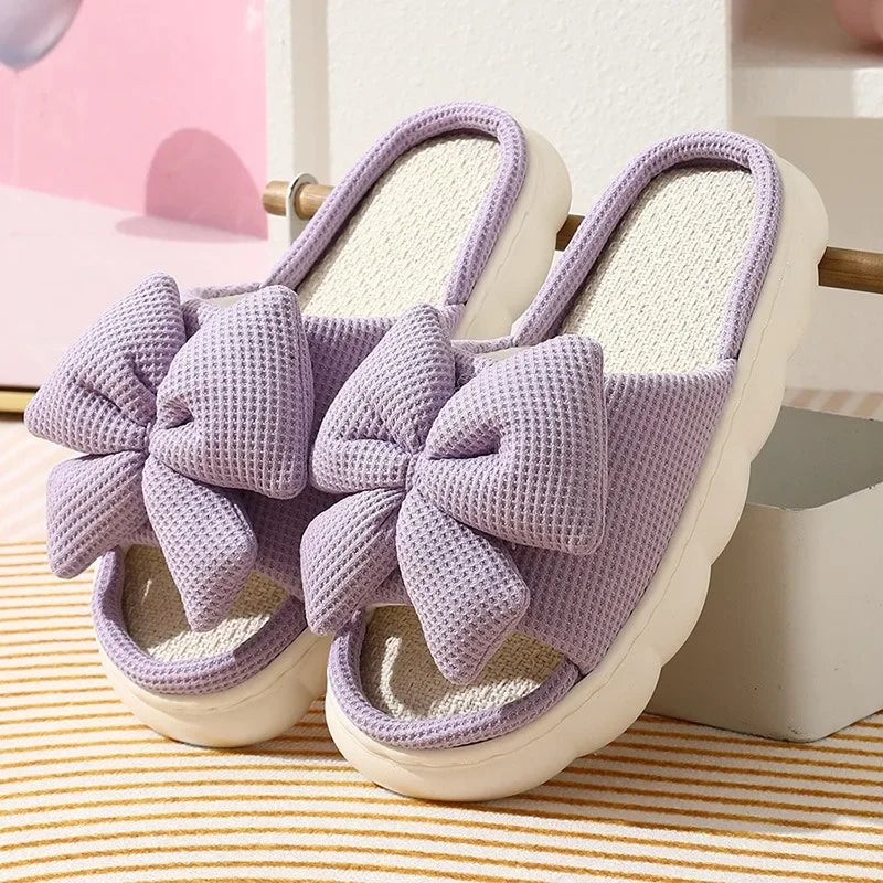 NOYA | Bow Slippers