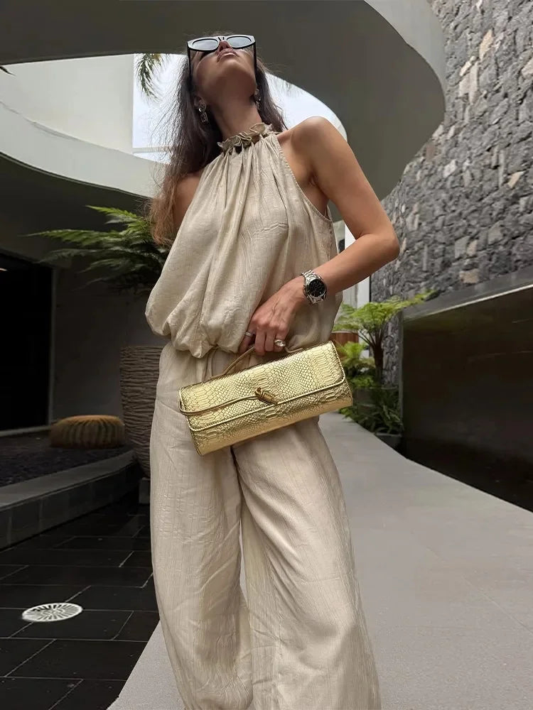 TATIANA | Women's Sleeveless Summer Pant Set