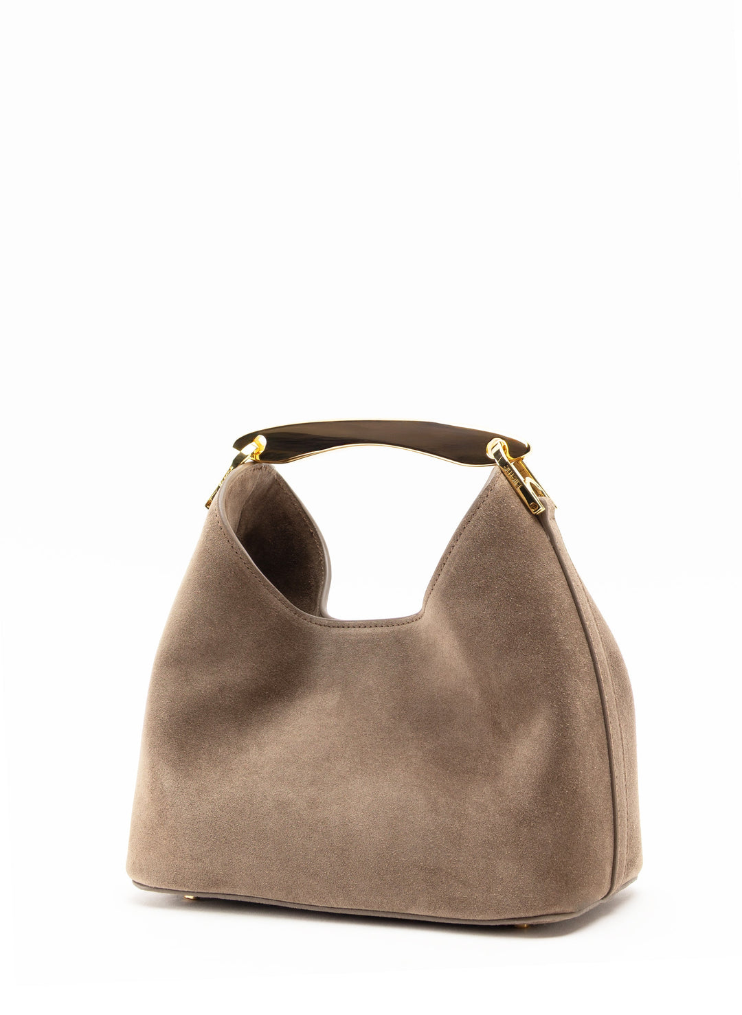 Isabella | Small Boomerang Suede Taupe