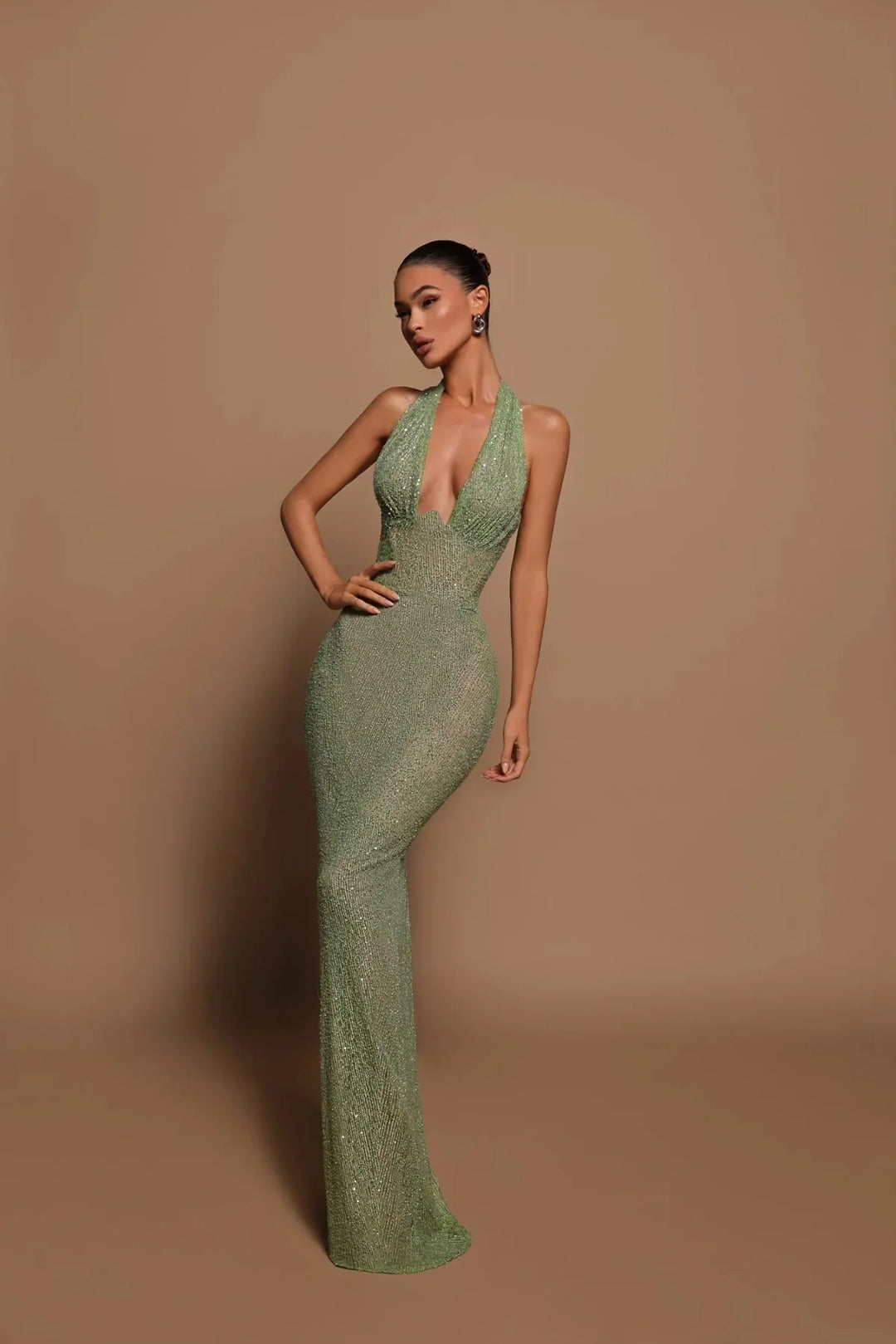 WHISTLER |  Long Dress - Seafoam Green