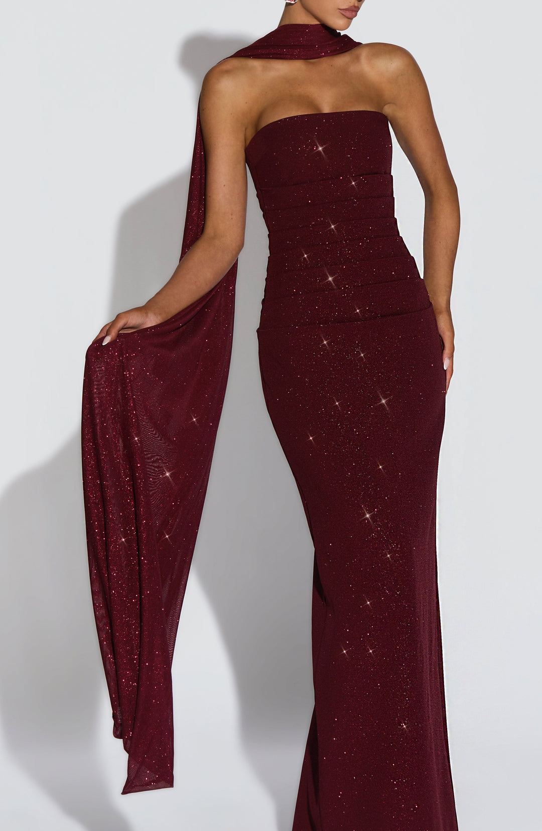 EMELLIA | Shawl - Wine Sparkle