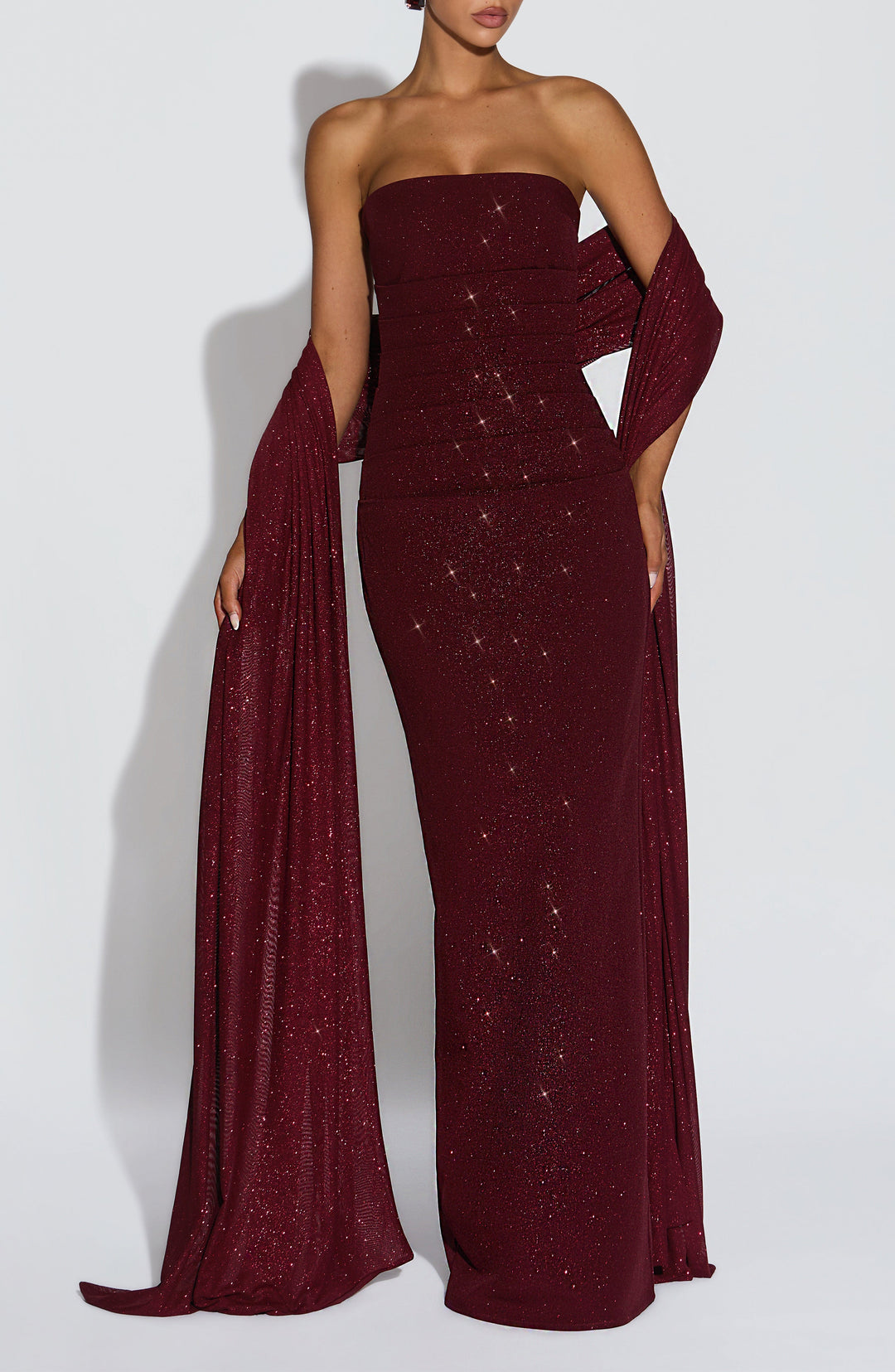 EMELLIA | Shawl - Wine Sparkle