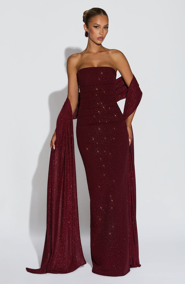 EMELLIA | Shawl - Wine Sparkle