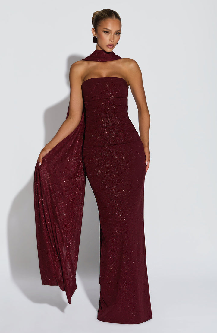 EMELLIA | Shawl - Wine Sparkle