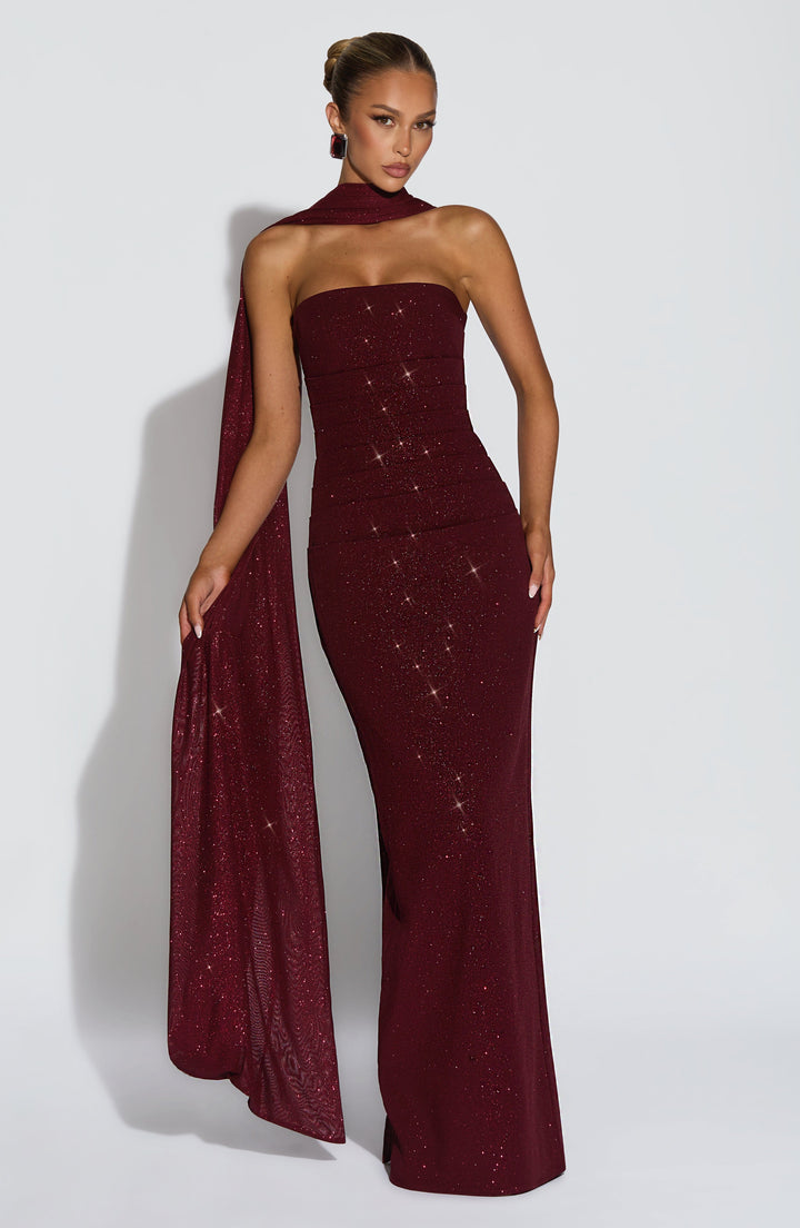 EMELLIA | Shawl - Wine Sparkle