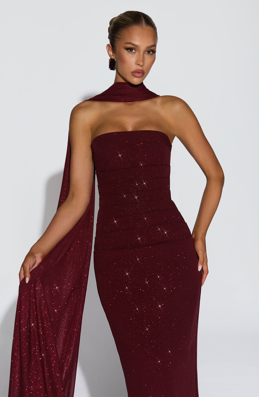 EMELLIA | Shawl - Wine Sparkle