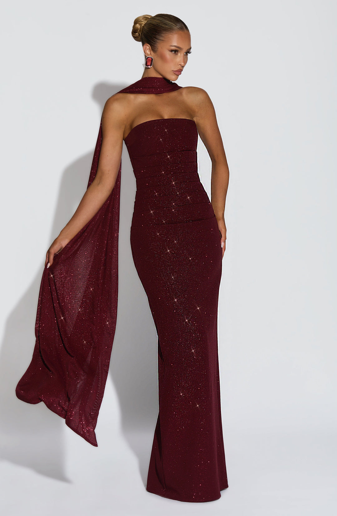 EMELLIA | Shawl - Wine Sparkle