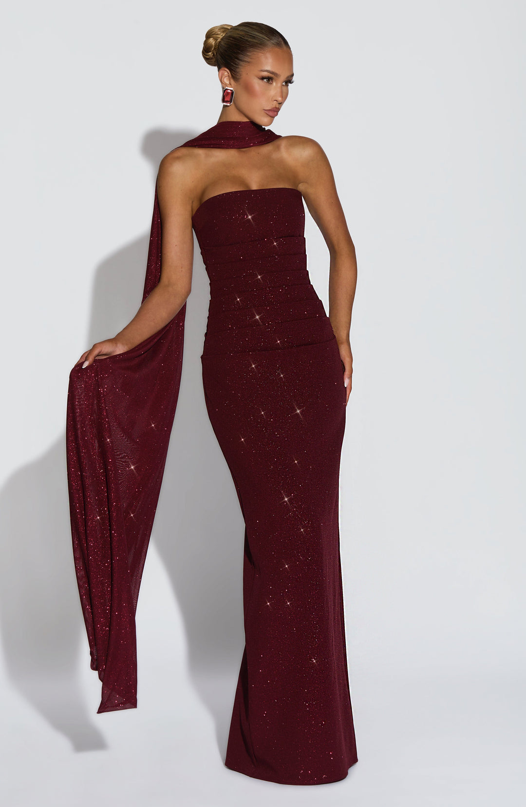 EMELLIA | Shawl - Wine Sparkle