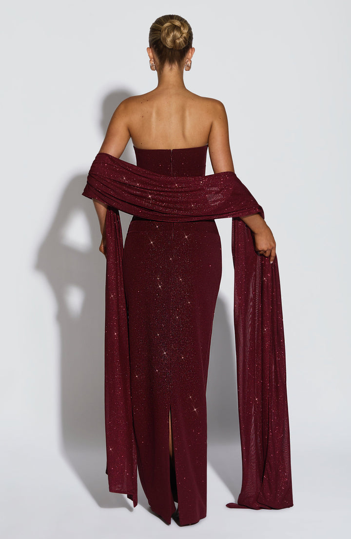 EMELLIA | Shawl - Wine Sparkle