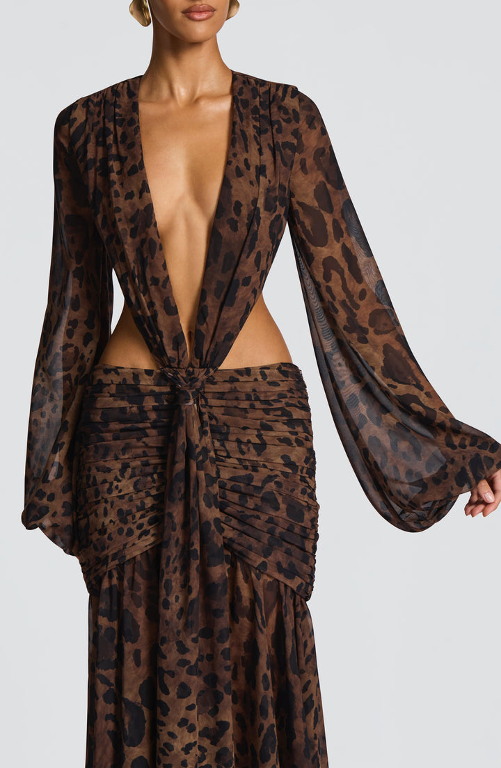 TORI | Maxi Dress - Leopard Print