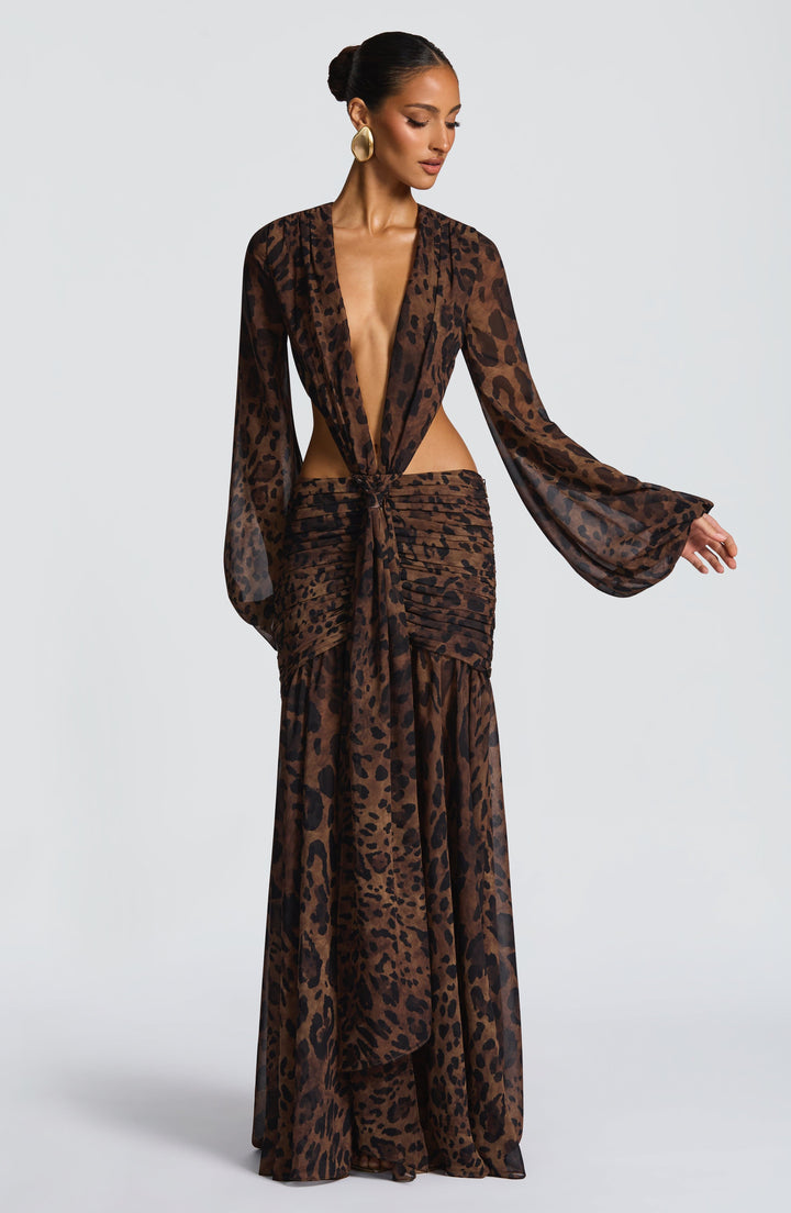 TORI | Maxi Dress - Leopard Print