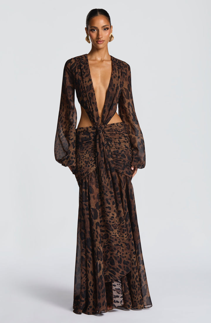 TORI | Maxi Dress - Leopard Print