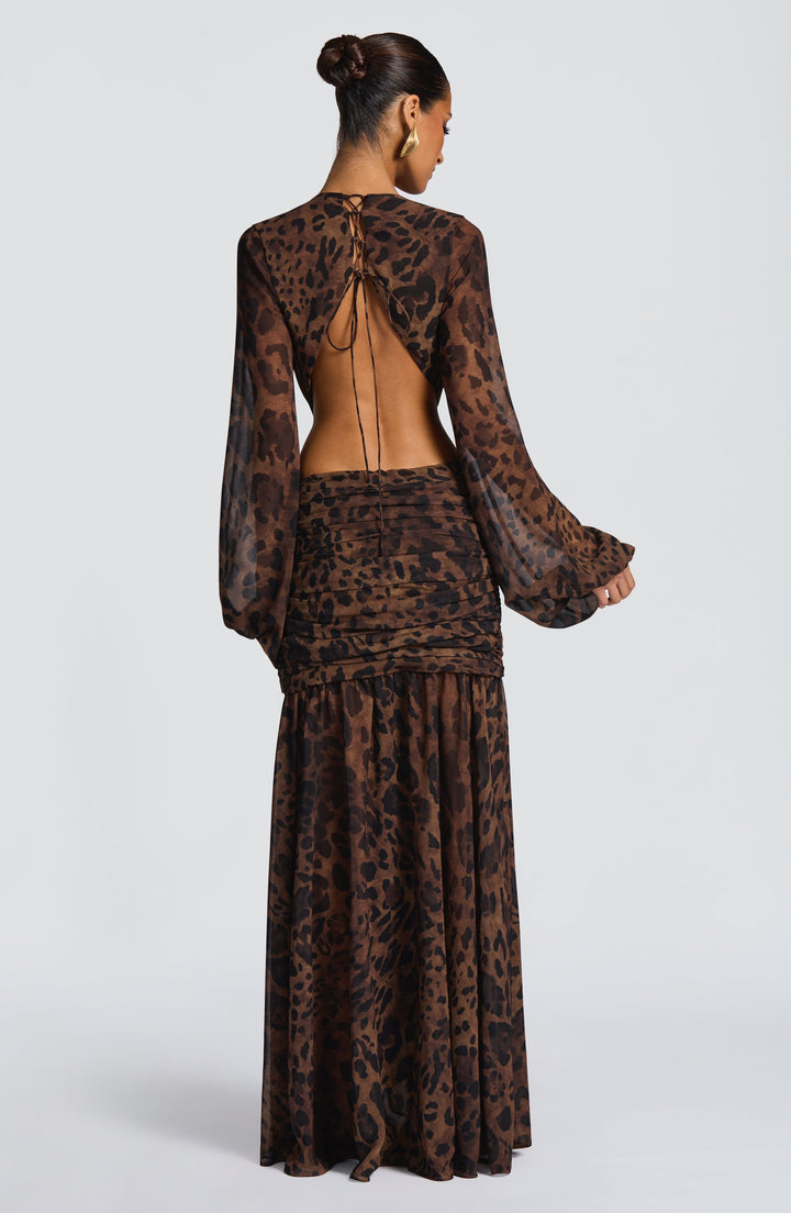 TORI | Maxi Dress - Leopard Print