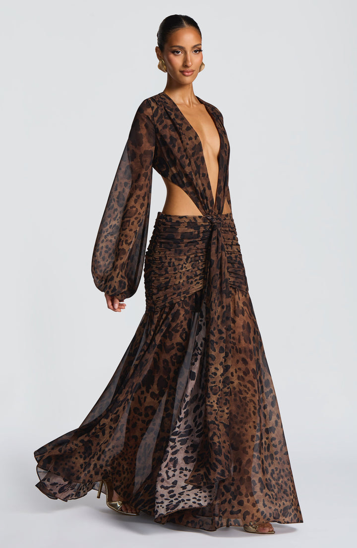 TORI | Maxi Dress - Leopard Print
