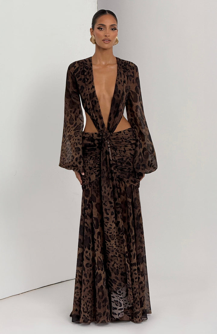 TORI | Maxi Dress - Leopard Print