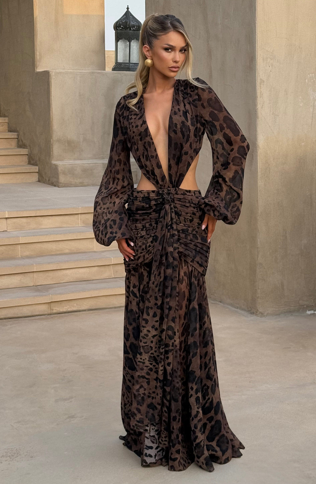 TORI | Maxi Dress - Leopard Print