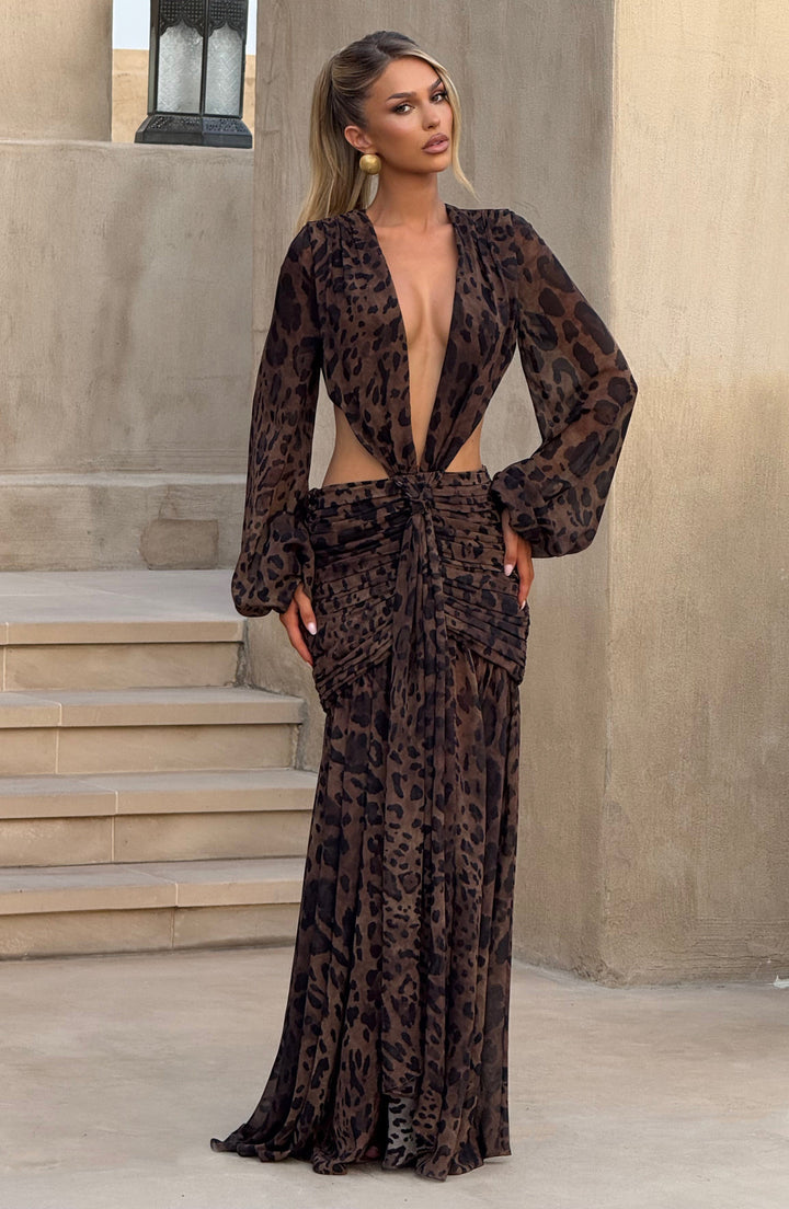 TORI | Maxi Dress - Leopard Print
