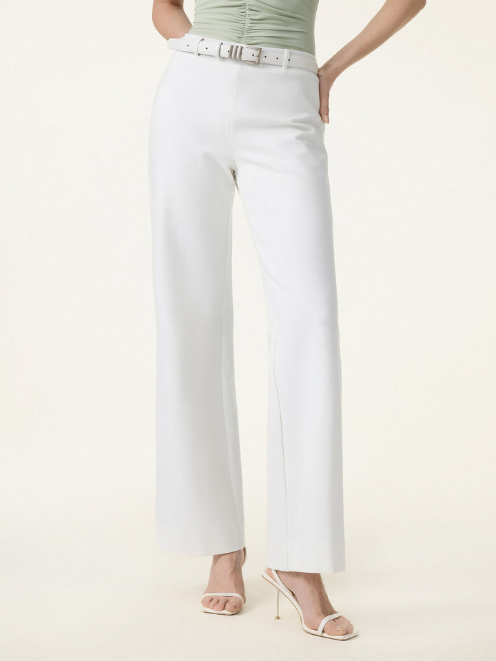 MEGAN | 2Pcs Set Cowl Asymmetrical Tucked Top & Wide Leg Pant with Pockets