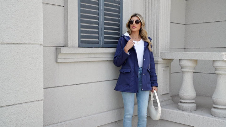 IZARA | Warm-Lined & Water-Resistant Hooded Parka Jacket