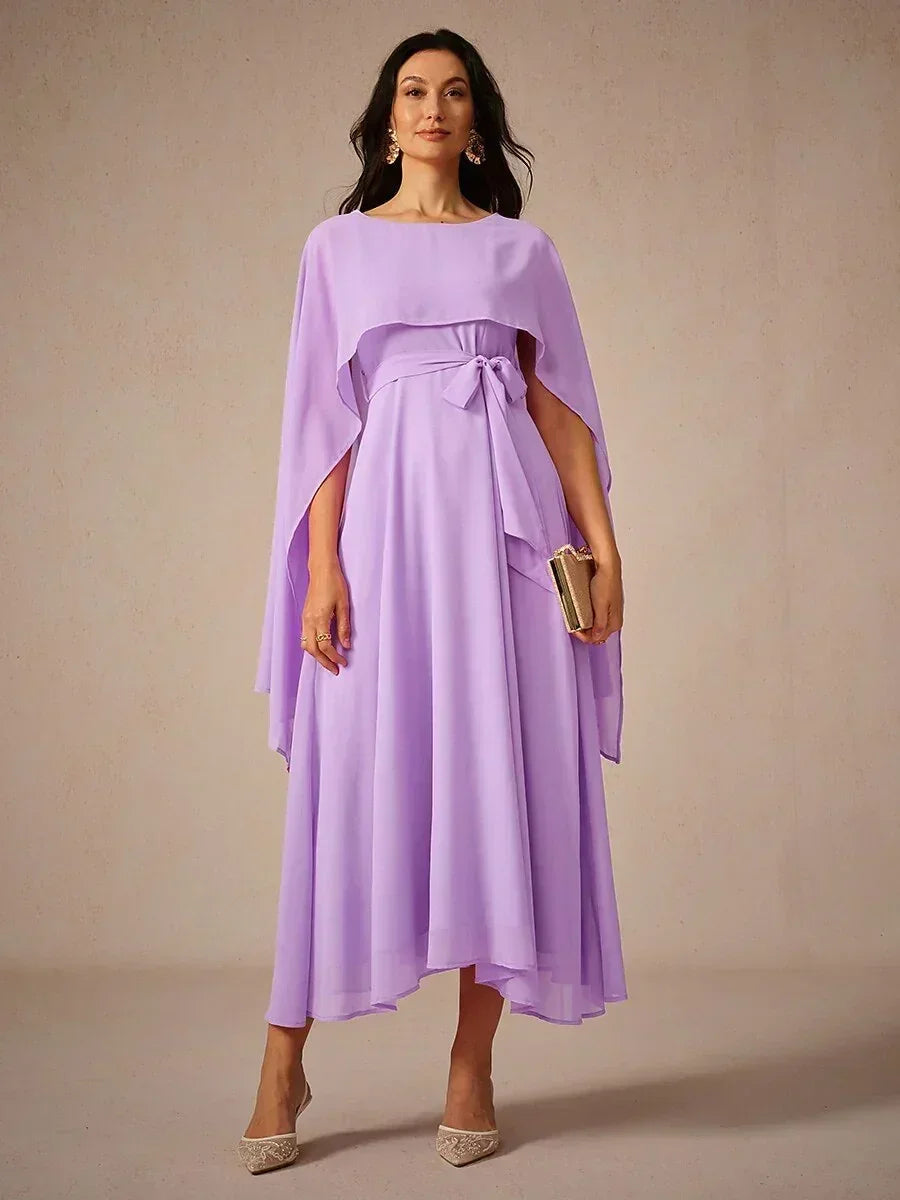 MAXIME | Two-Way Wearable See-Side Chiffon Maxi Dress