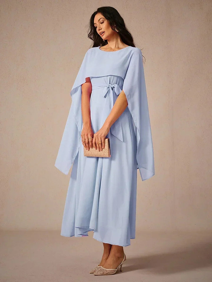 MAXIME | Two-Way Wearable See-Side Chiffon Maxi Dress