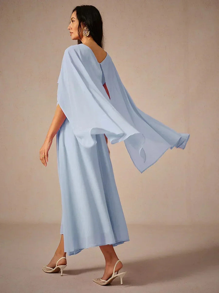 MAXIME | Two-Way Wearable See-Side Chiffon Maxi Dress
