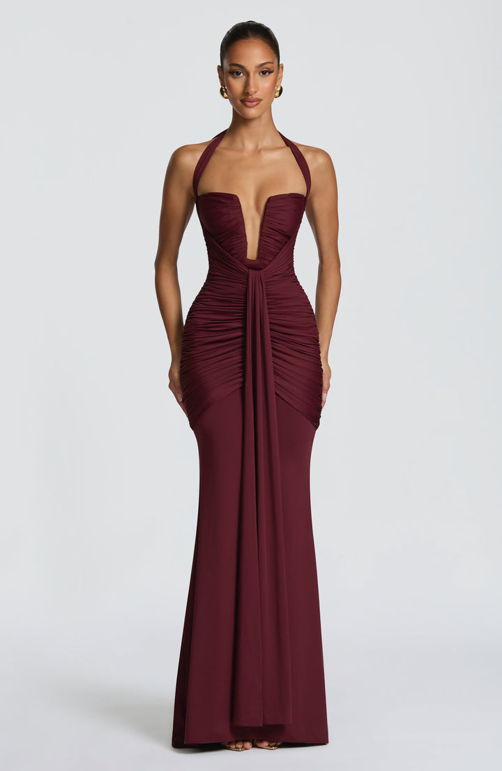 VERO | Maxi Dress - Cherry Lacquer