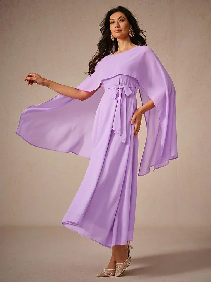MAXIME | Two-Way Wearable See-Side Chiffon Maxi Dress