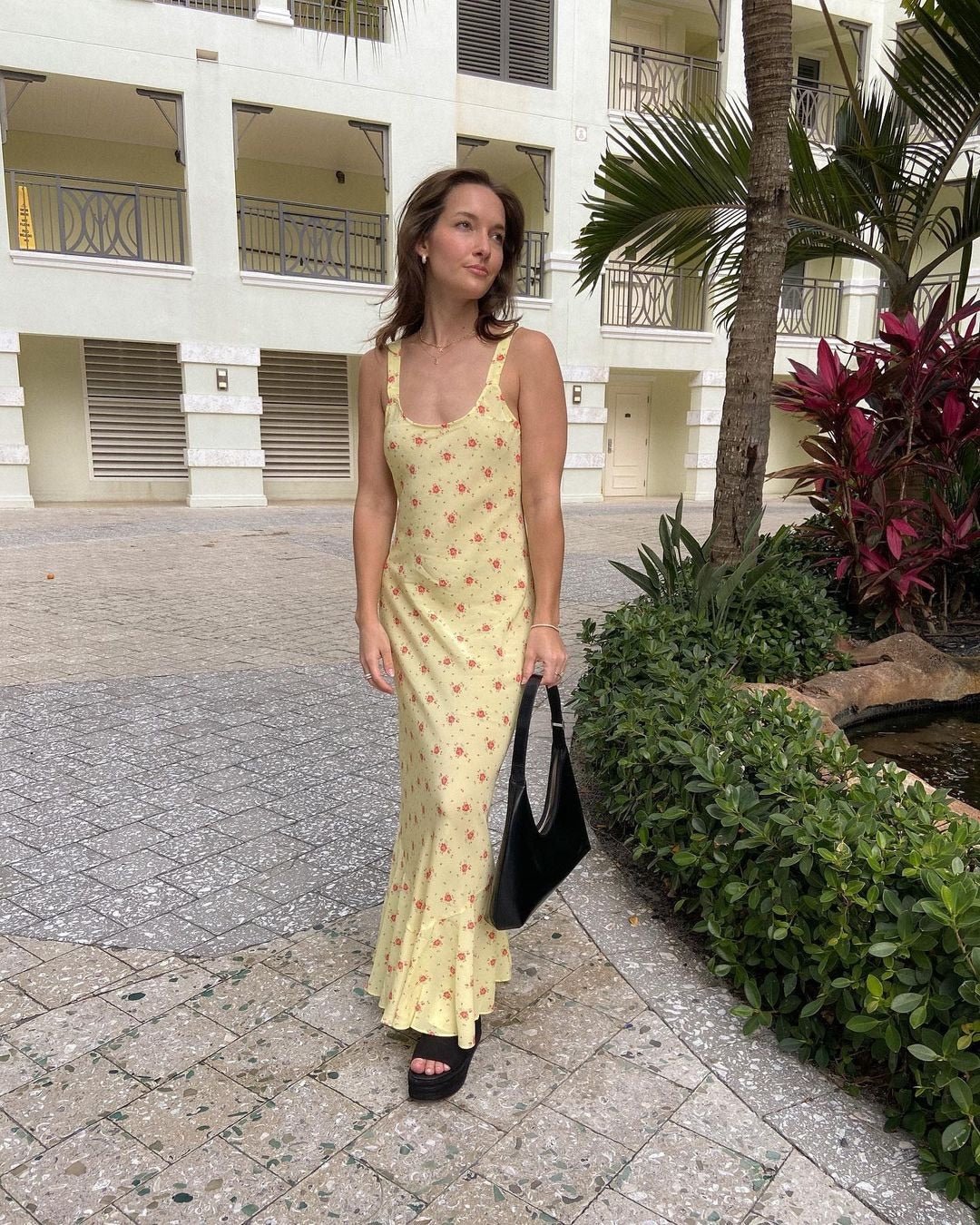 TEDY | Flared Ruffle Floral Dress