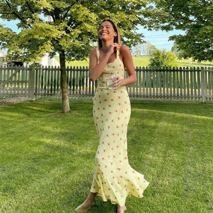 TEDY | Flared Ruffle Floral Dress