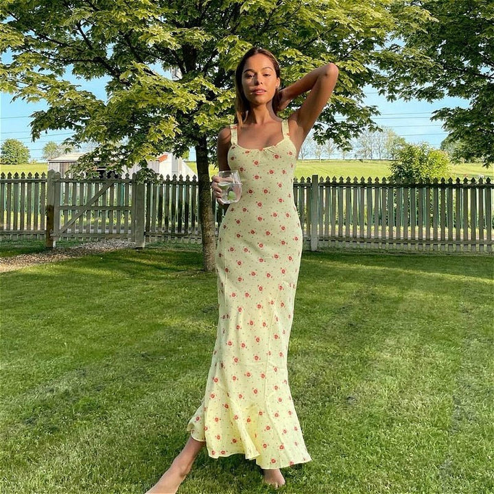 TEDY | Flared Ruffle Floral Dress