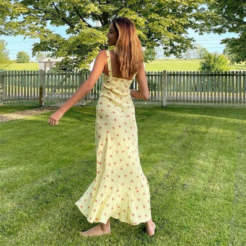 TEDY | Flared Ruffle Floral Dress