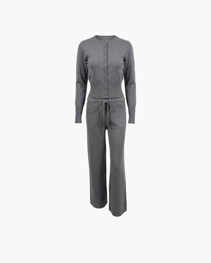 QUINN | Knitted Cardigan and Trousers Set