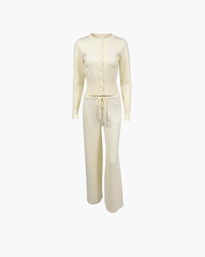 QUINN | Knitted Cardigan and Trousers Set