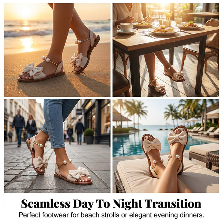DAWSON | Stylish Pearl Ankle Strap Sandals