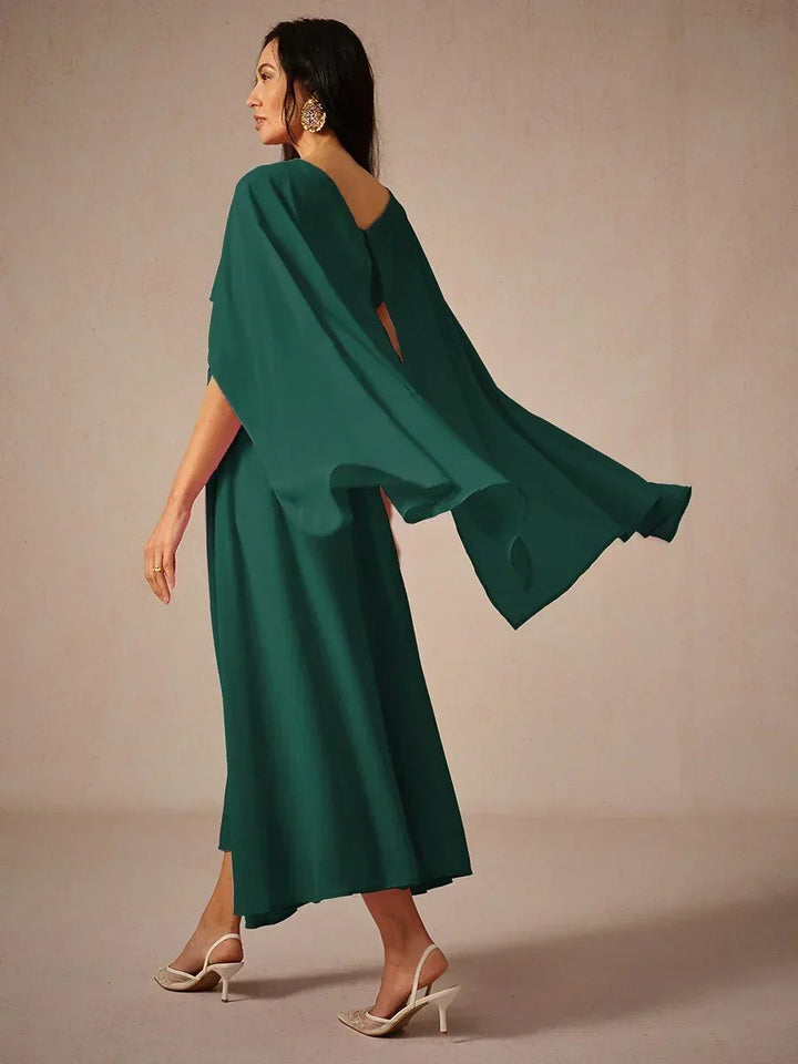 MAXIME | Two-Way Wearable See-Side Chiffon Maxi Dress
