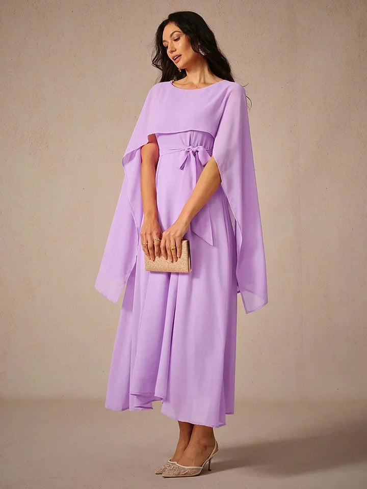 MAXIME | Two-Way Wearable See-Side Chiffon Maxi Dress